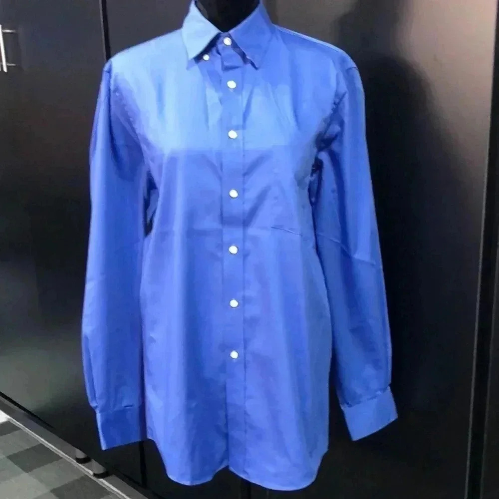 Van Heusen Regular Fit, pinpoint blue,long sleeve button down shirt 15.5 34/35